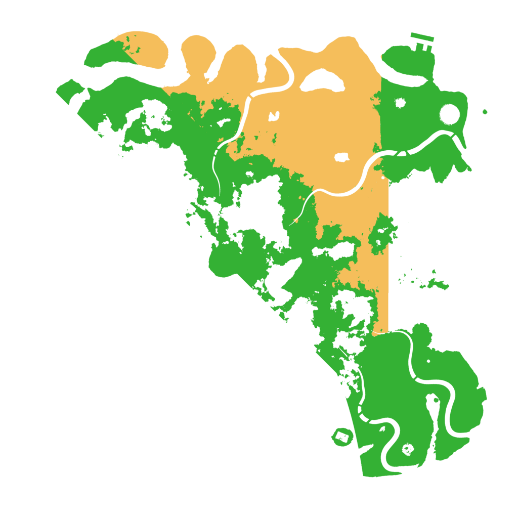 Biome Rust Map: Procedural Map, Size: 4500, Seed: 1129314069