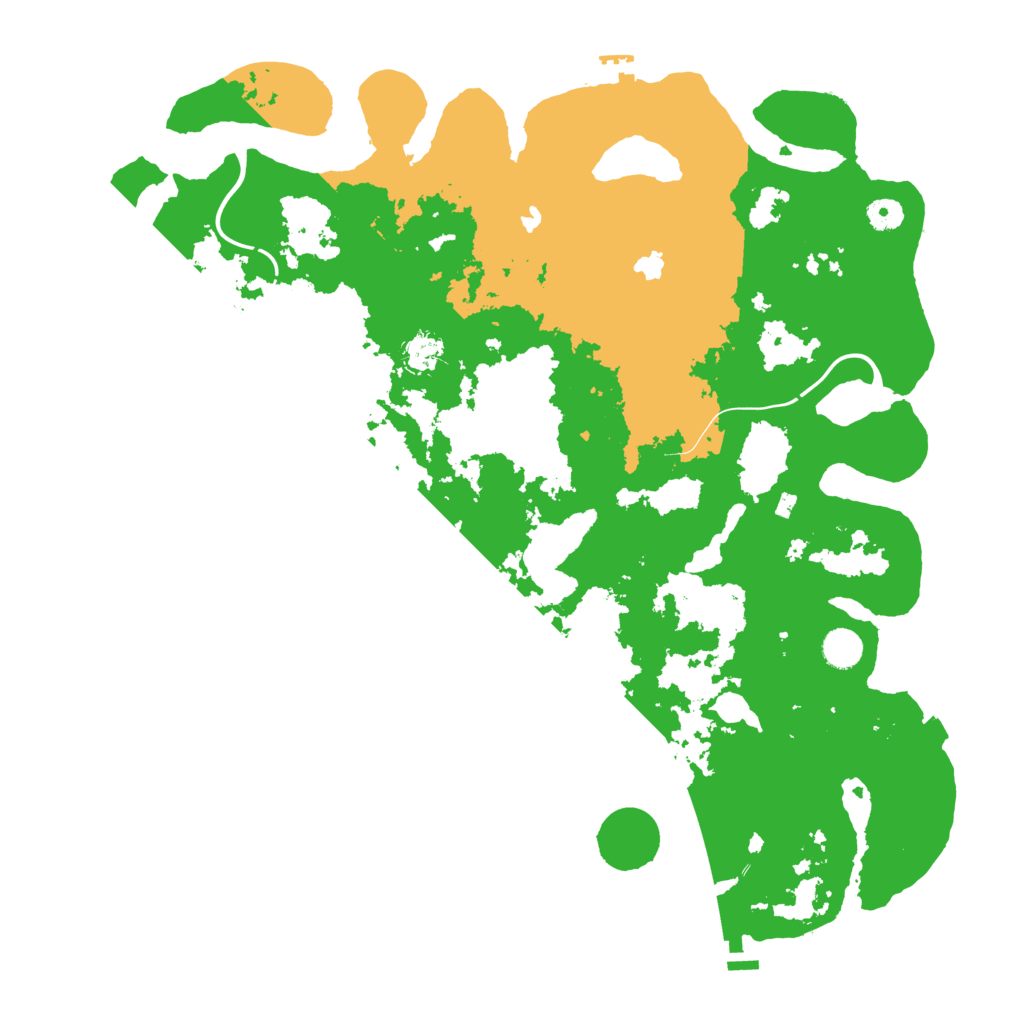 Biome Rust Map: Procedural Map, Size: 4500, Seed: 1129314069