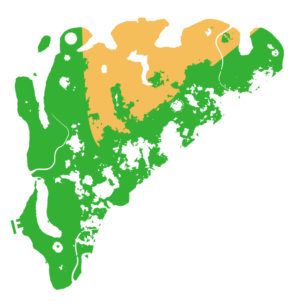 Biome Rust Map: Procedural Map, Size: 4500, Seed: 502141