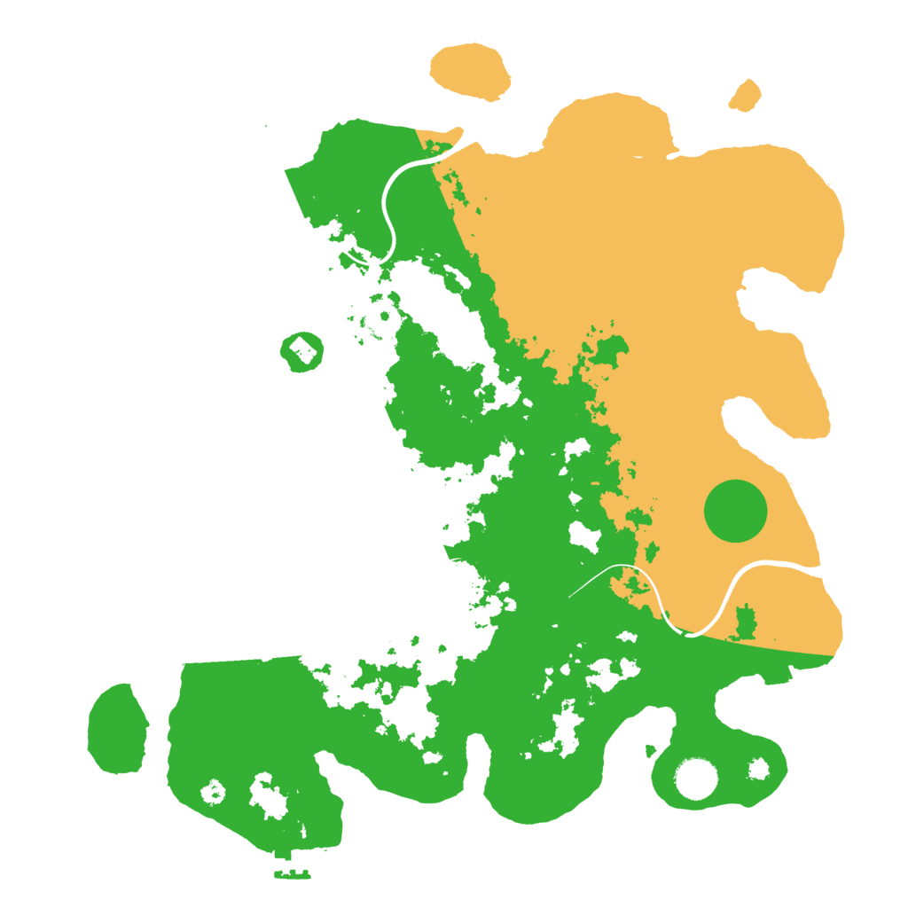 Biome Rust Map: Procedural Map, Size: 3800, Seed: 91250073