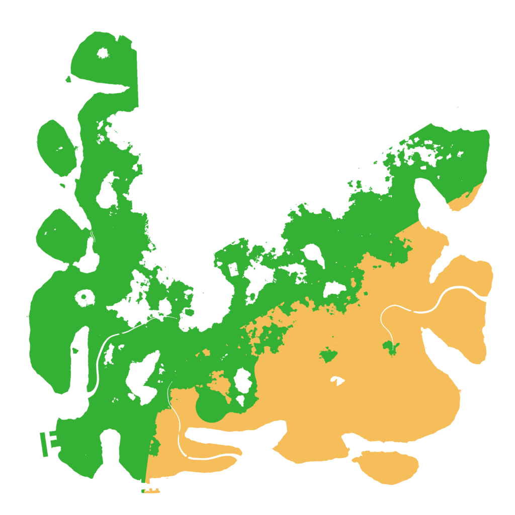 Biome Rust Map: Procedural Map, Size: 4250, Seed: 1136894732