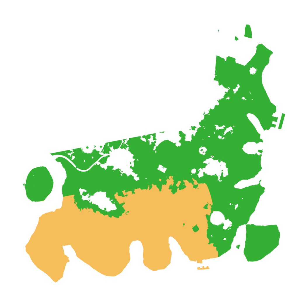 Biome Rust Map: Procedural Map, Size: 3800, Seed: 49999