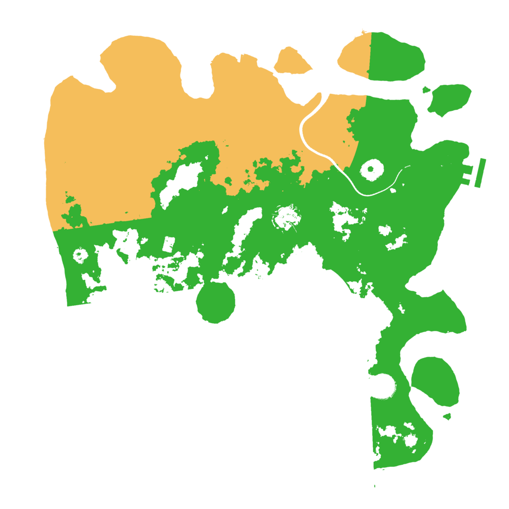 Biome Rust Map: Procedural Map, Size: 3500, Seed: 236604597