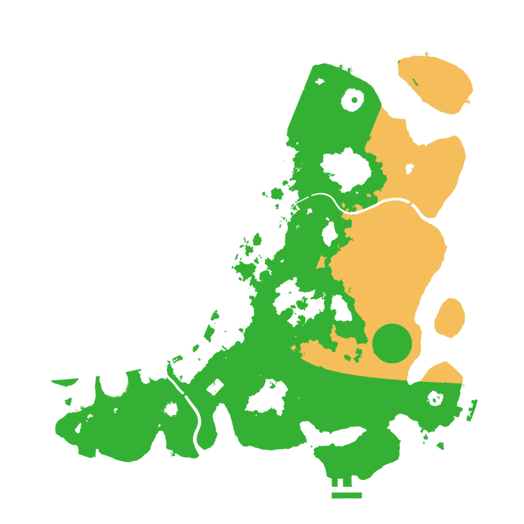 Biome Rust Map: Procedural Map, Size: 3500, Seed: 1991779306