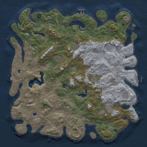 Thumbnail Rust Map: Procedural Map, Size: 4800, Seed: 1742060044, 17 Monuments