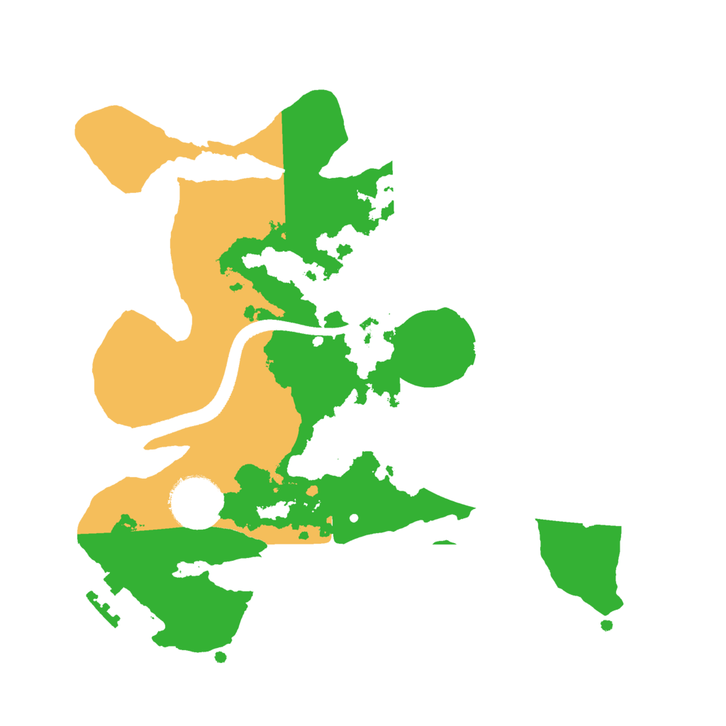 Biome Rust Map: Procedural Map, Size: 2500, Seed: 842760446