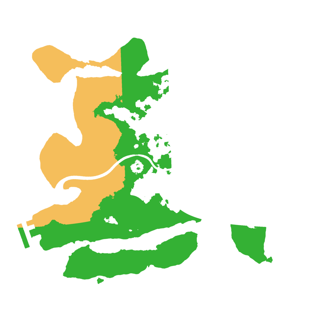 Biome Rust Map: Procedural Map, Size: 2500, Seed: 842760446