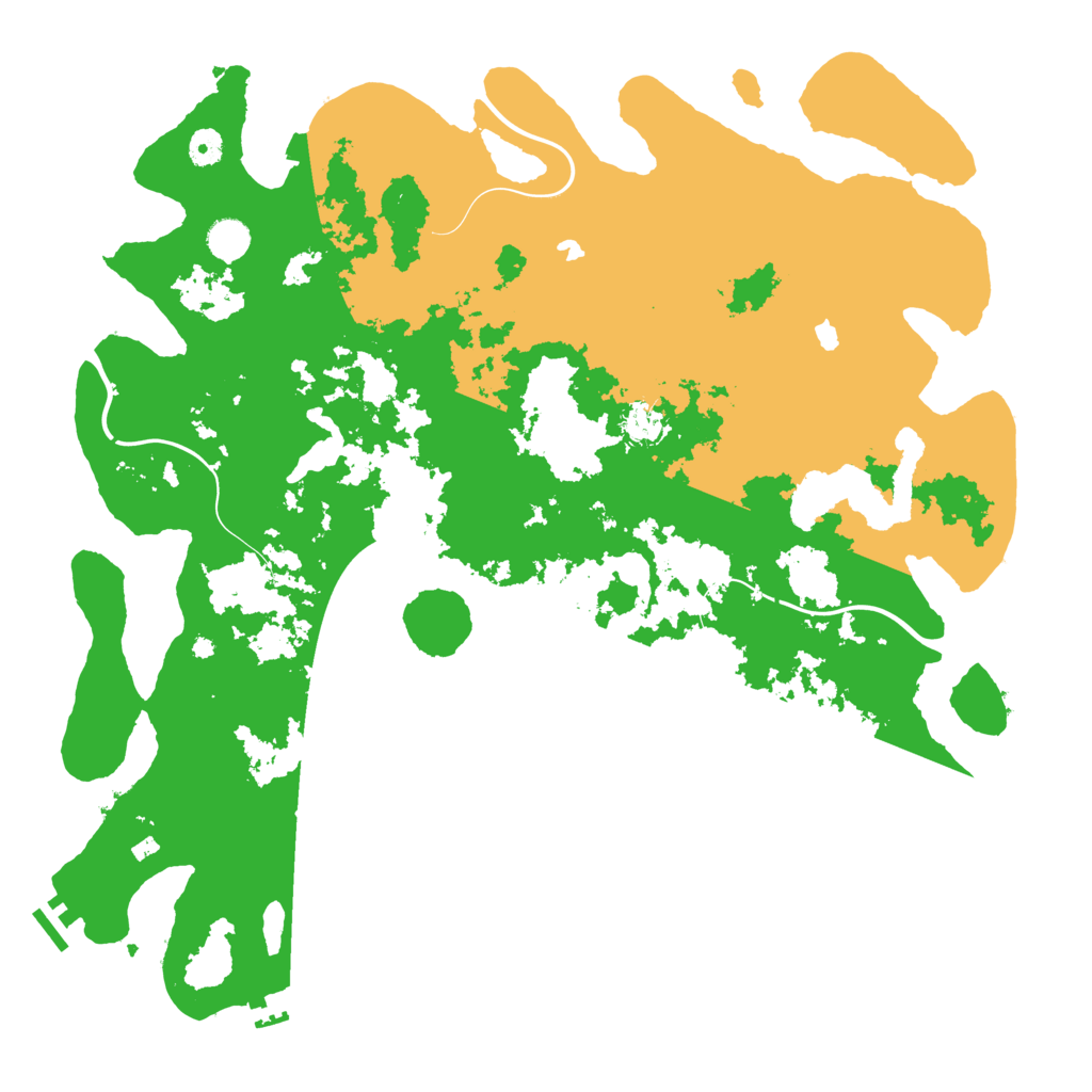 Biome Rust Map: Procedural Map, Size: 4550, Seed: 103637665