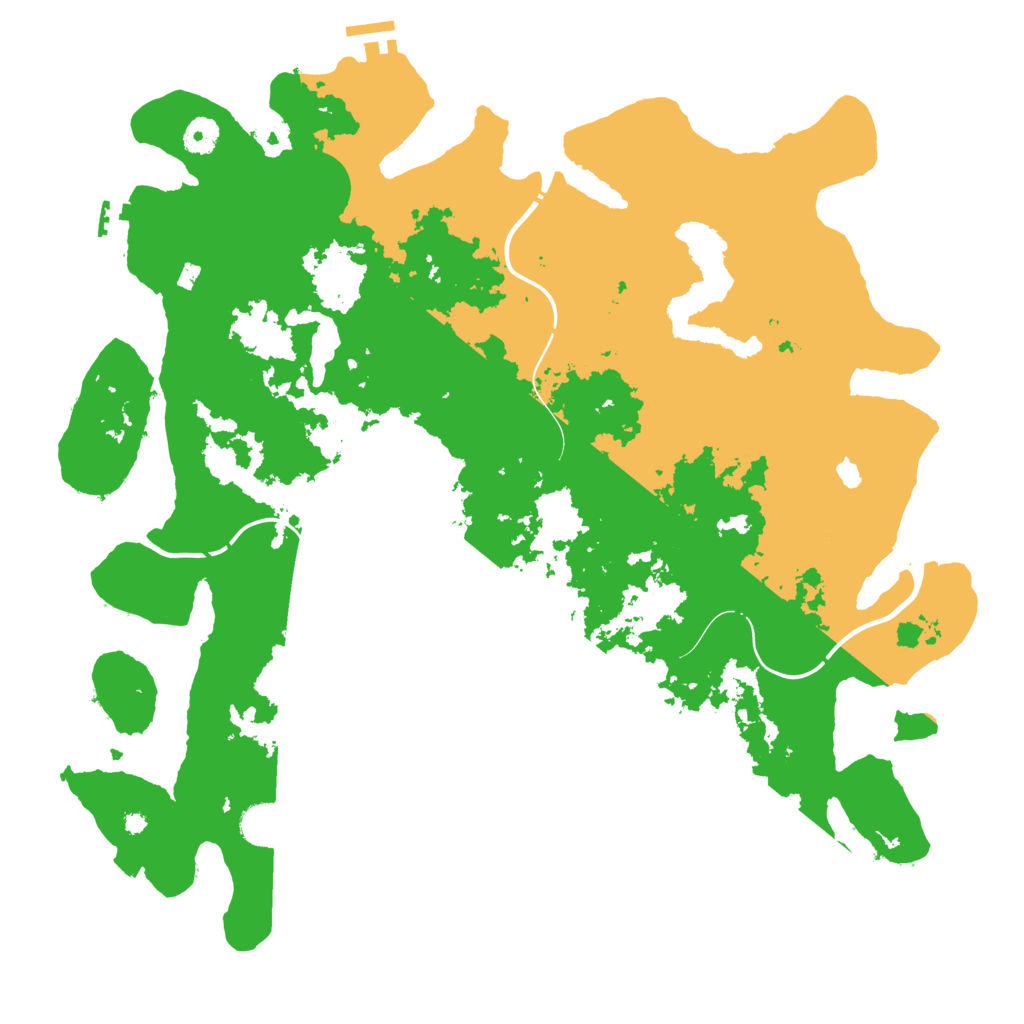 Biome Rust Map: Procedural Map, Size: 4250, Seed: 1386053564