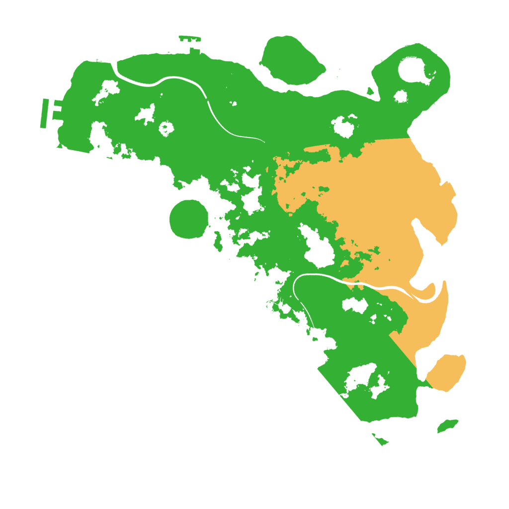 Biome Rust Map: Procedural Map, Size: 3500, Seed: 1231823667