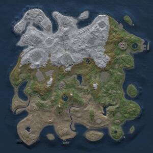 Thumbnail Rust Map: Procedural Map, Size: 4000, Seed: 801202548, 15 Monuments