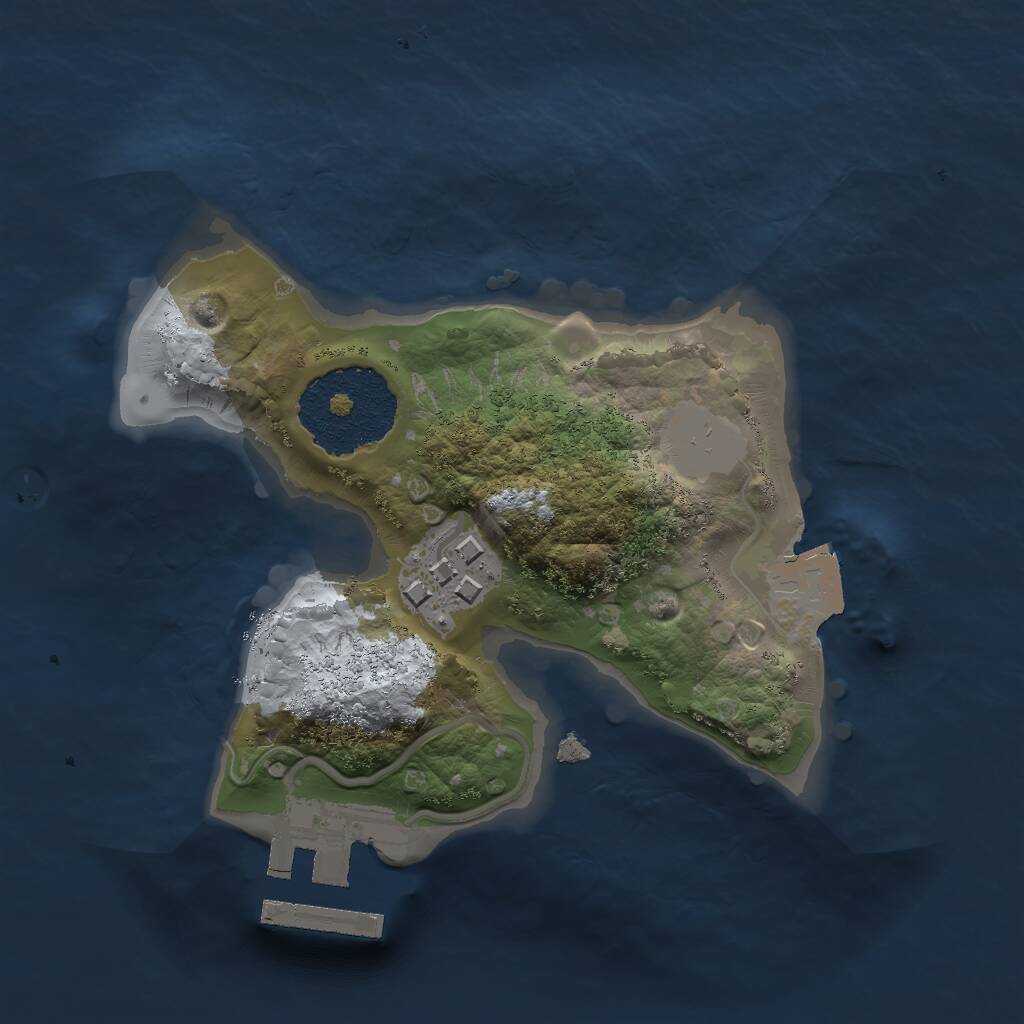 Rust Map: Procedural Map, Size: 1700, Seed: 50001, 3 Monuments