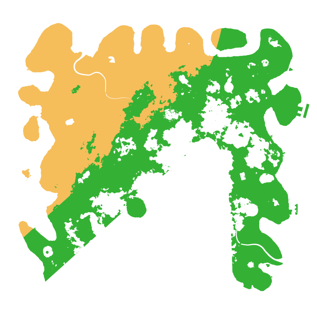 Biome Rust Map: Procedural Map, Size: 4500, Seed: 1262599371
