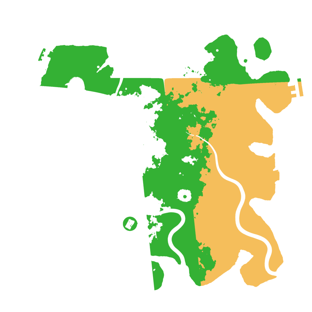 Biome Rust Map: Procedural Map, Size: 3500, Seed: 939074254