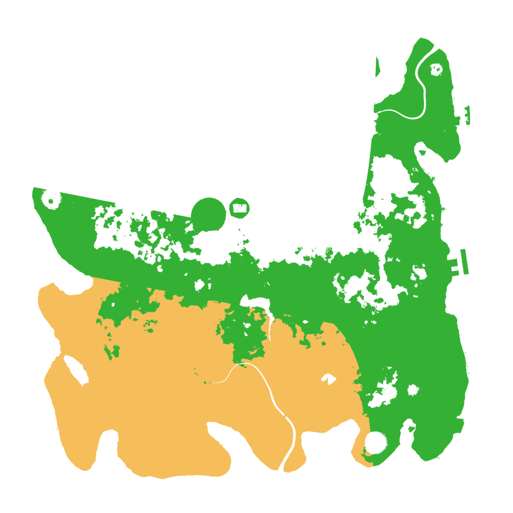 Biome Rust Map: Procedural Map, Size: 4096, Seed: 1040175564