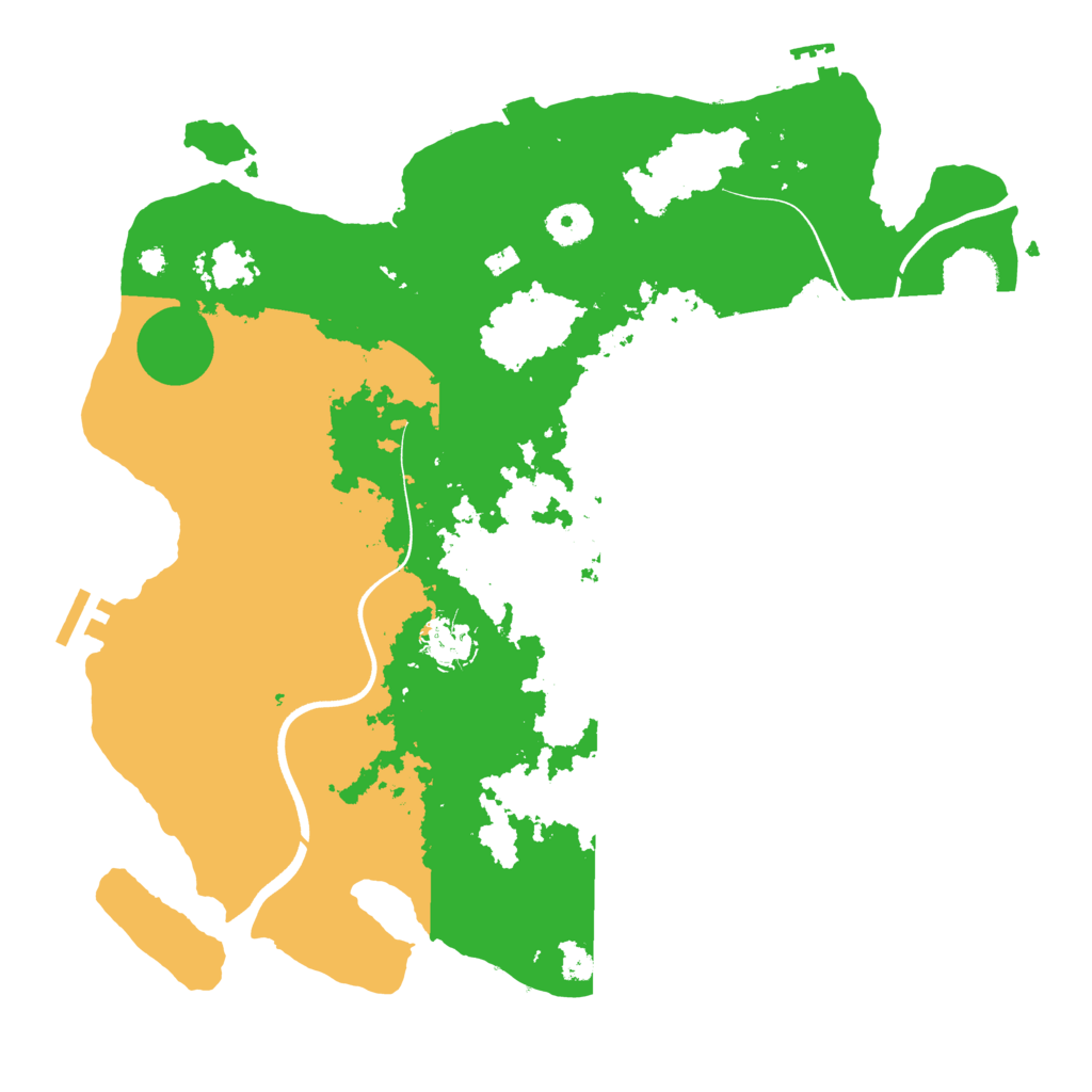 Biome Rust Map: Procedural Map, Size: 3750, Seed: 457537570