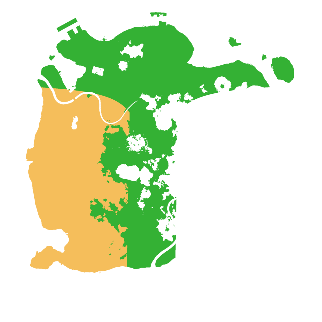 Biome Rust Map: Procedural Map, Size: 3000, Seed: 2591437