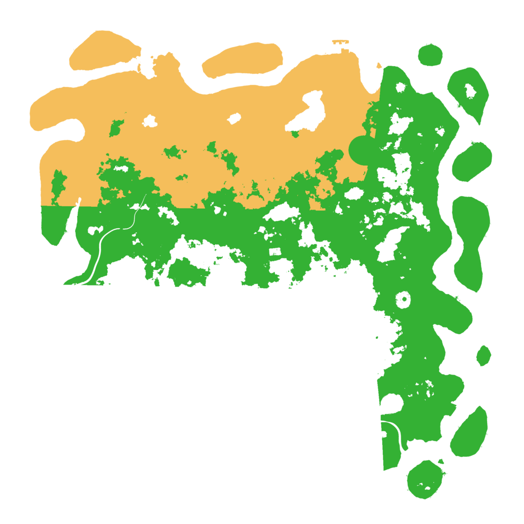 Biome Rust Map: Procedural Map, Size: 4800, Seed: 952737001