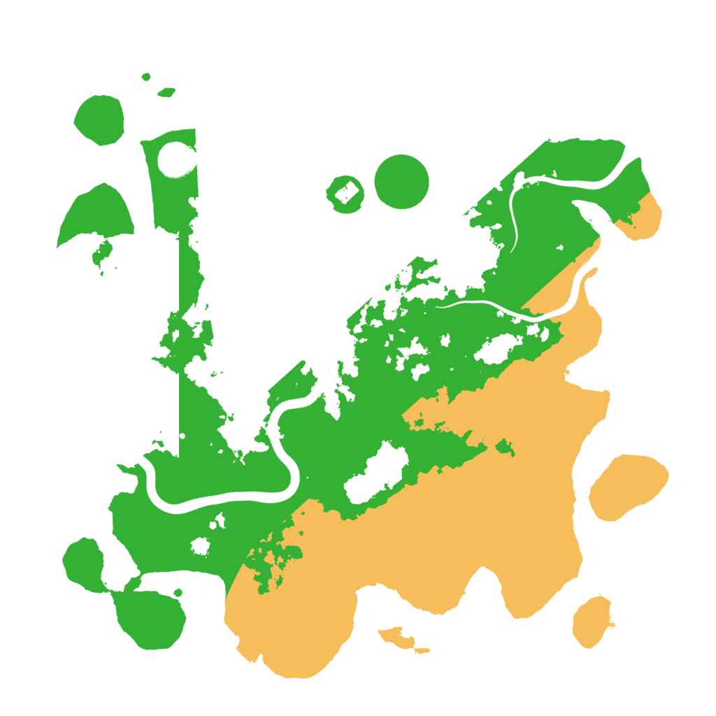 Biome Rust Map: Procedural Map, Size: 3500, Seed: 2118670409