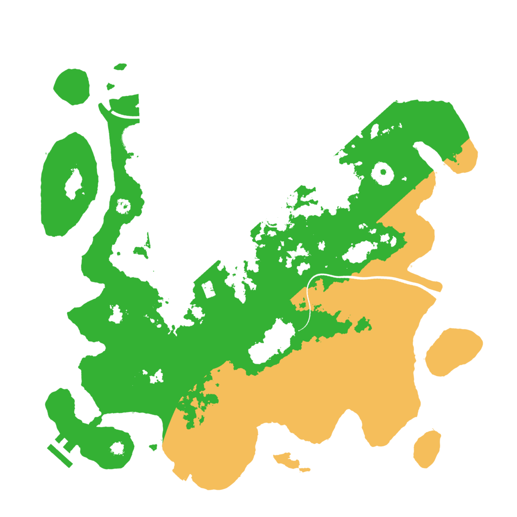 Biome Rust Map: Procedural Map, Size: 3500, Seed: 2118670409