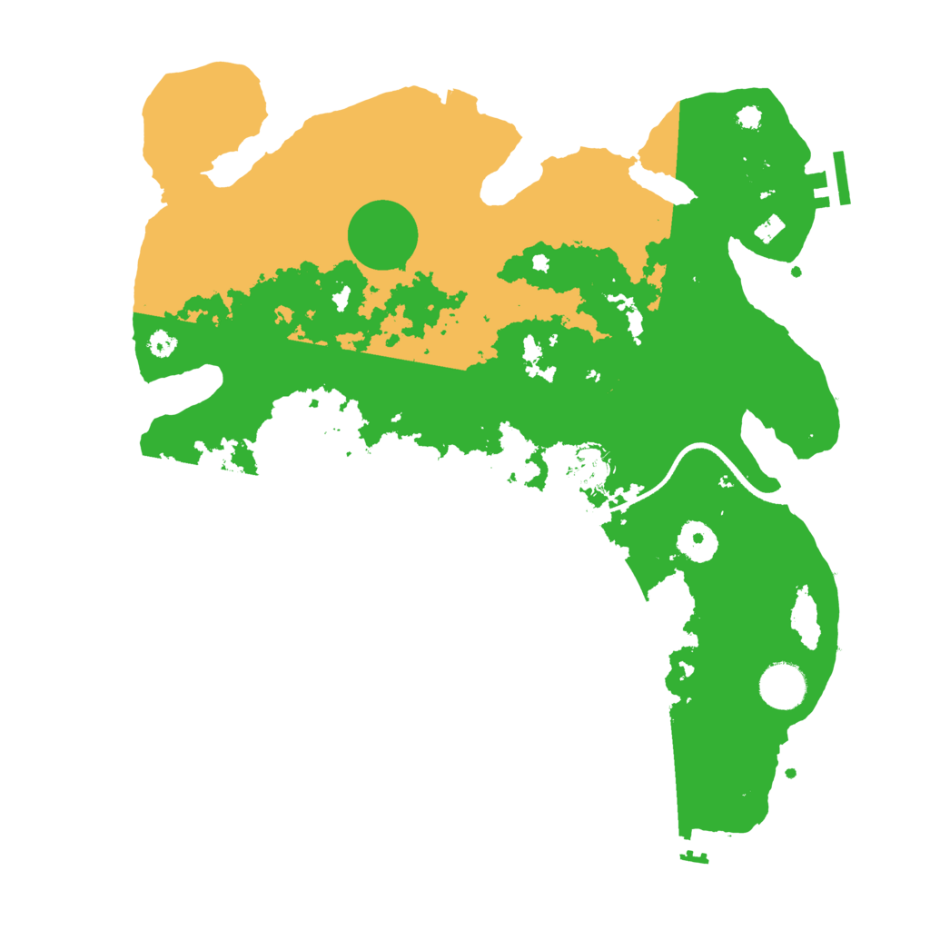 Biome Rust Map: Procedural Map, Size: 3500, Seed: 165527956