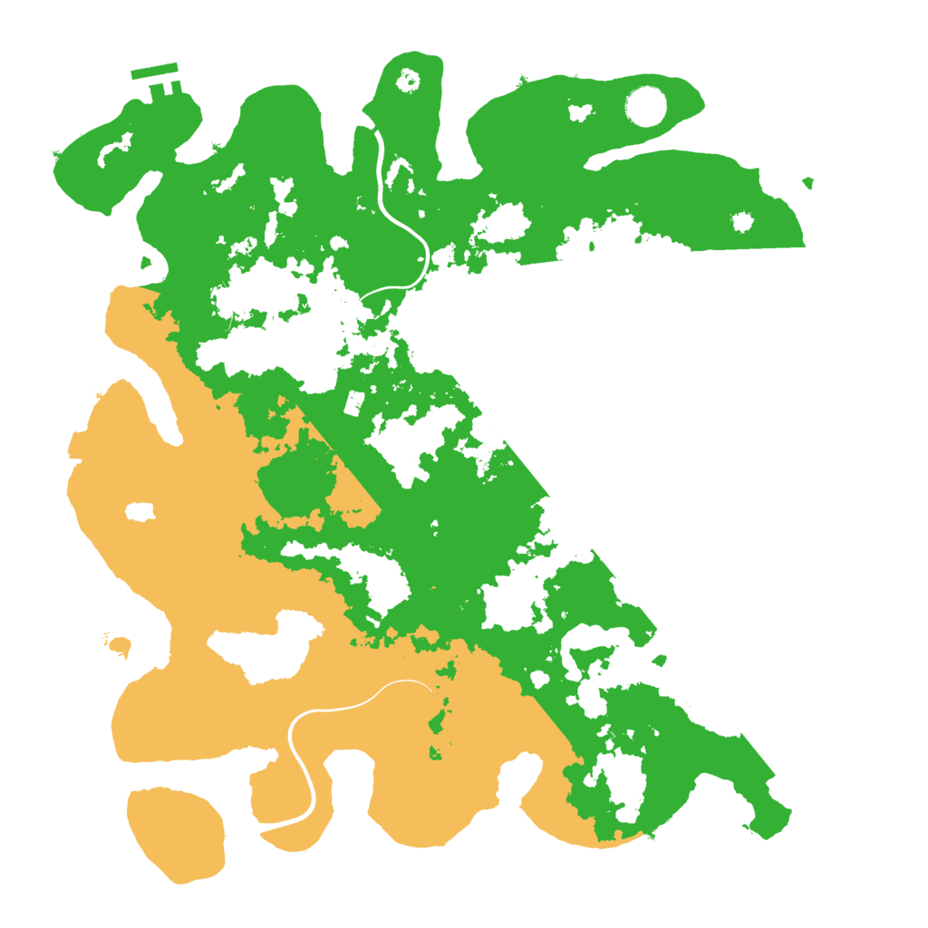 Biome Rust Map: Procedural Map, Size: 4000, Seed: 129311
