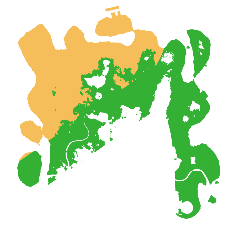 Biome Rust Map: Procedural Map, Size: 3500, Seed: 86512