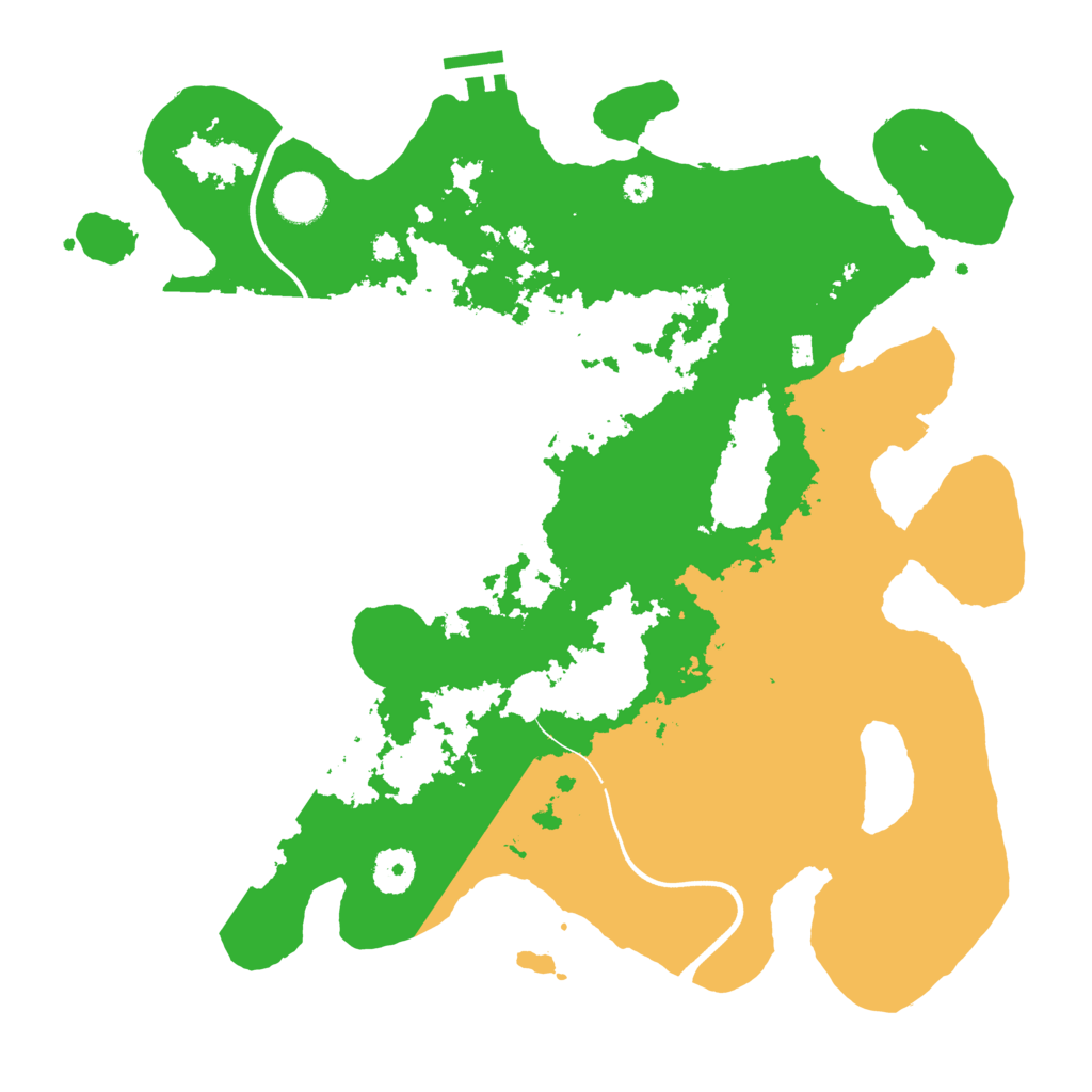 Biome Rust Map: Procedural Map, Size: 3700, Seed: 1187704869