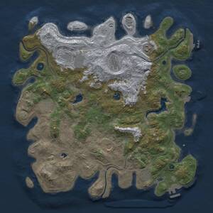 Thumbnail Rust Map: Procedural Map, Size: 4250, Seed: 32410, 14 Monuments