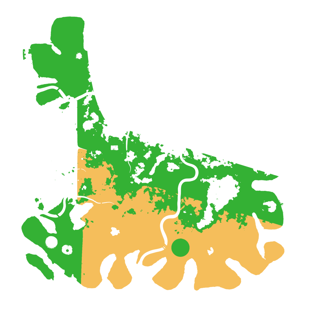 Biome Rust Map: Procedural Map, Size: 4500, Seed: 20241208