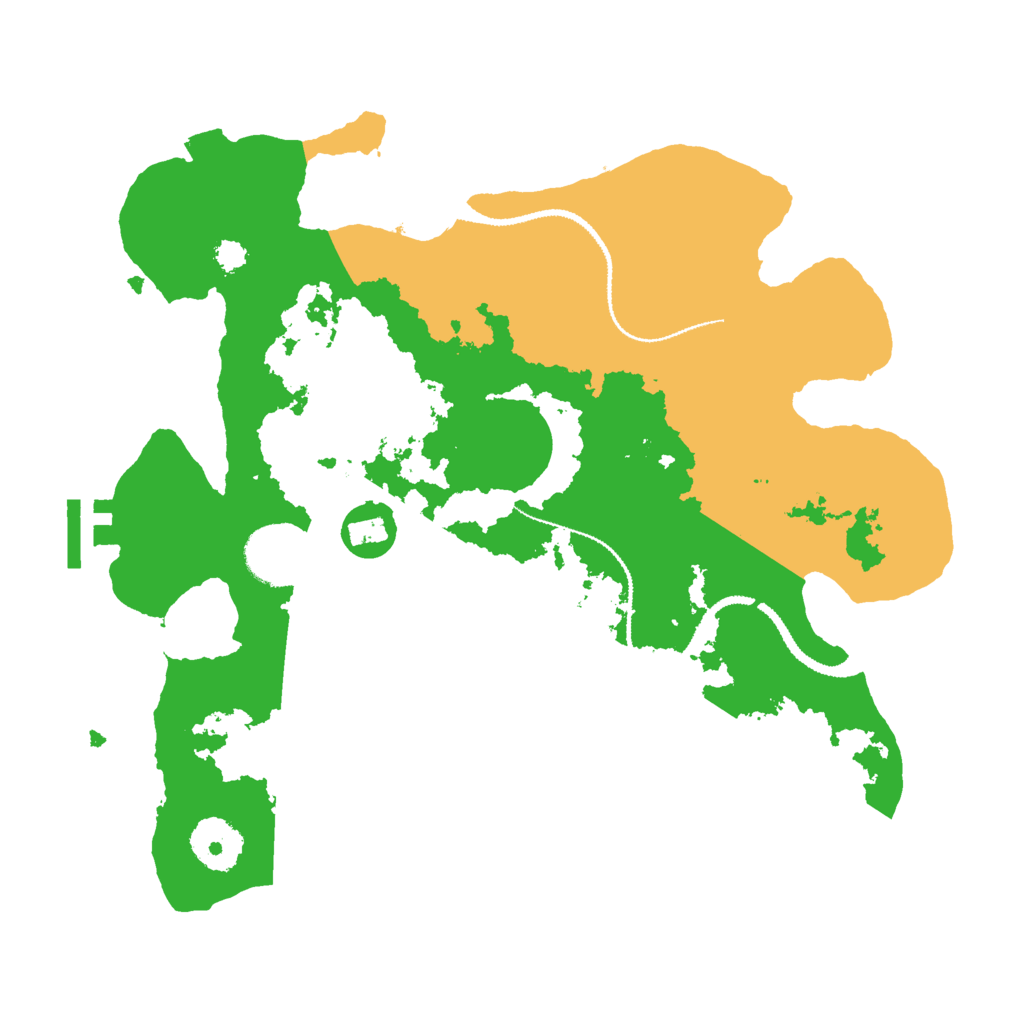 Biome Rust Map: Procedural Map, Size: 3000, Seed: 579259552