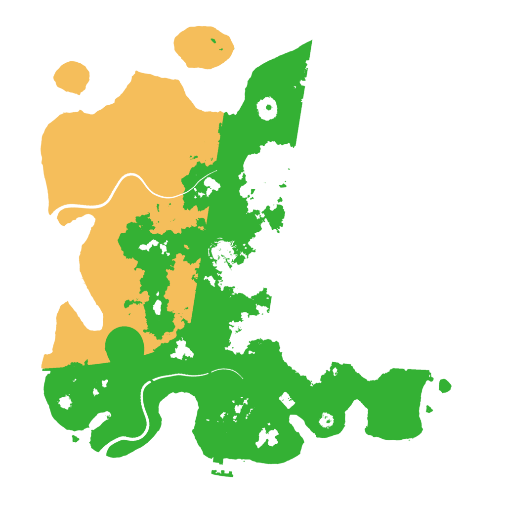 Biome Rust Map: Procedural Map, Size: 3500, Seed: 1248682195