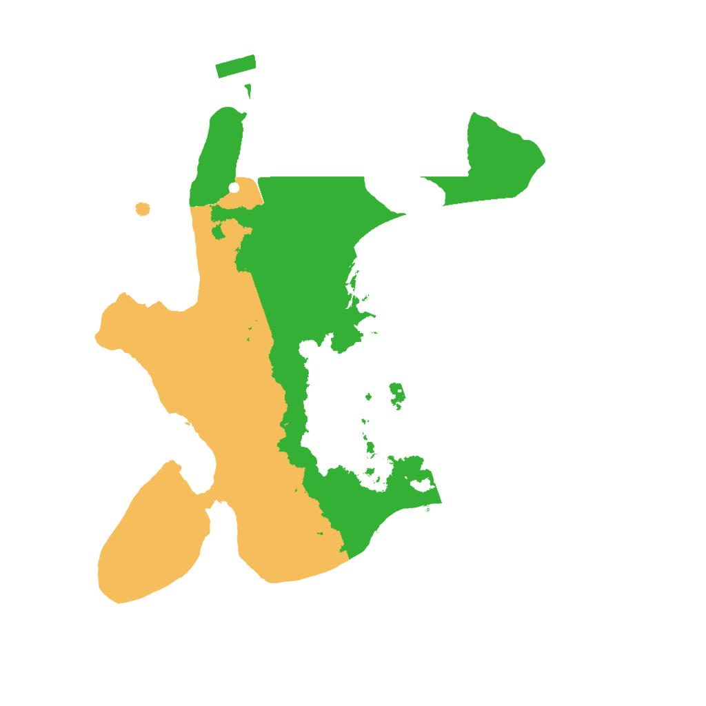 Biome Rust Map: Procedural Map, Size: 2000, Seed: 498848508