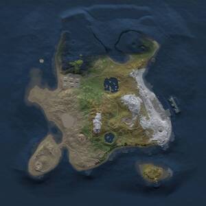 Thumbnail Rust Map: Procedural Map, Size: 2000, Seed: 498848508, 6 Monuments