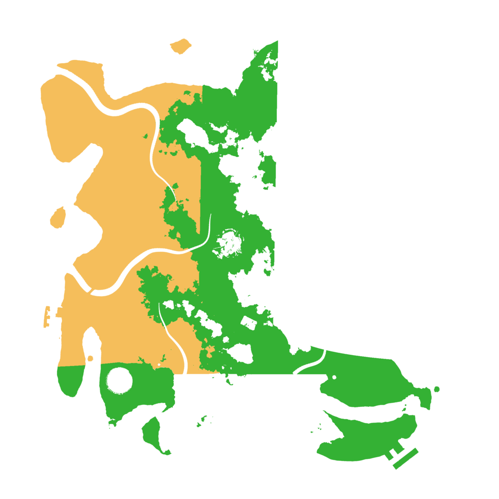 Biome Rust Map: Procedural Map, Size: 3500, Seed: 1530850518