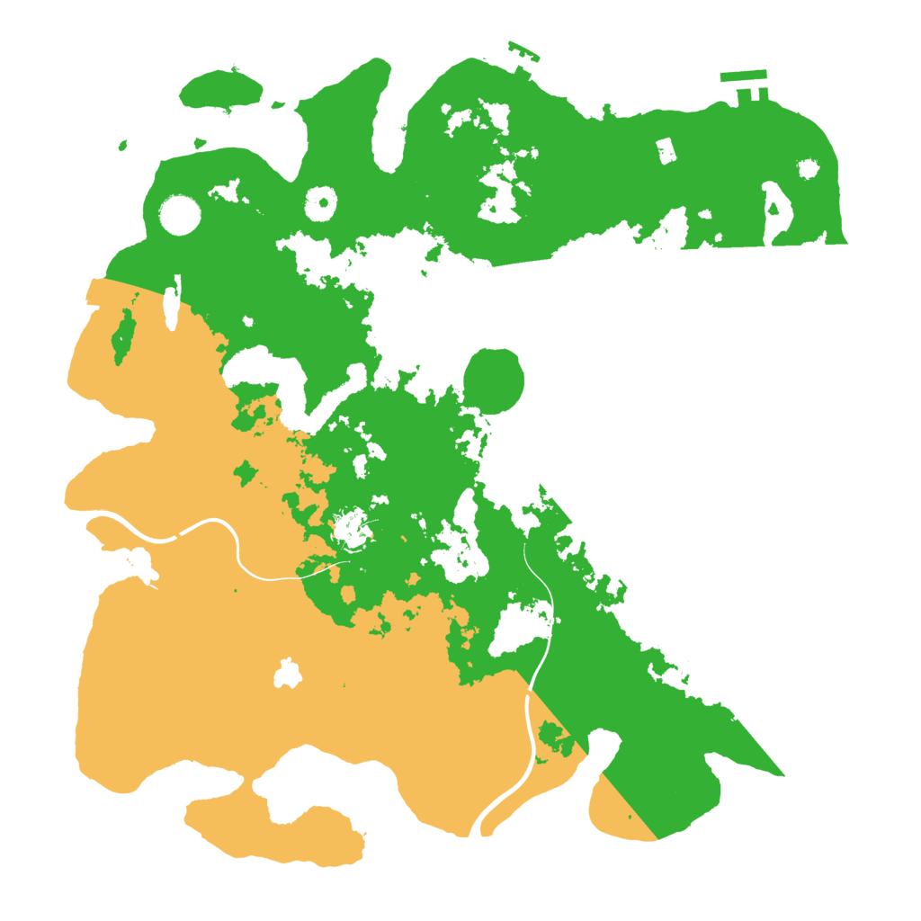 Biome Rust Map: Procedural Map, Size: 4000, Seed: 991669466