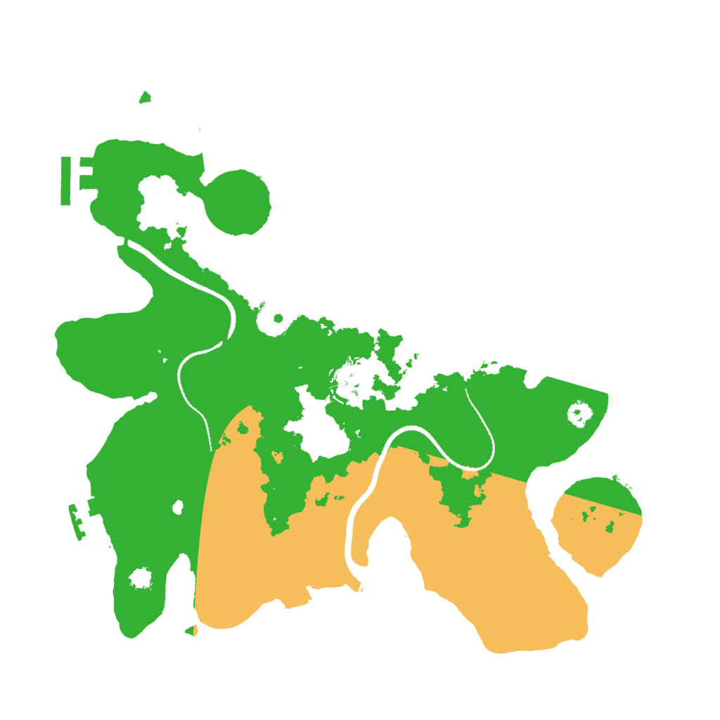 Biome Rust Map: Procedural Map, Size: 3000, Seed: 88438802