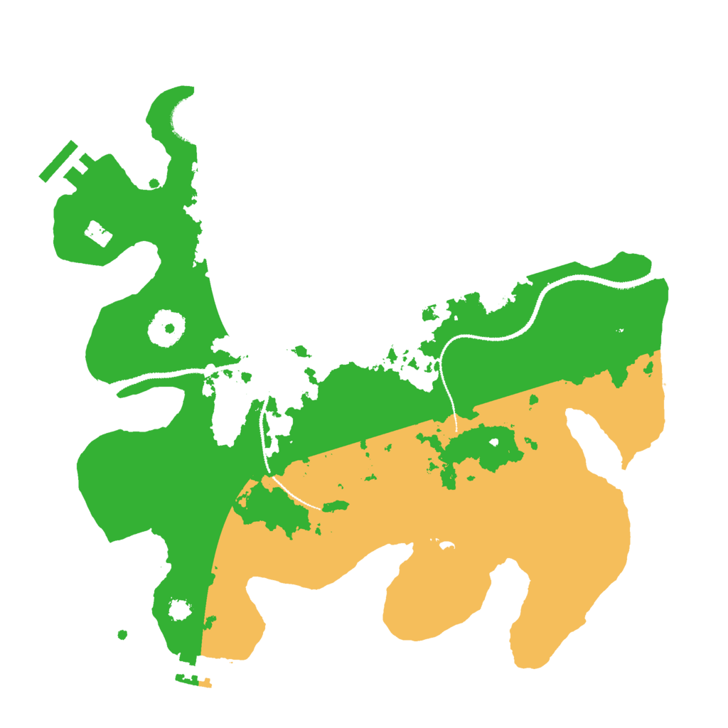 Biome Rust Map: Procedural Map, Size: 3000, Seed: 39621