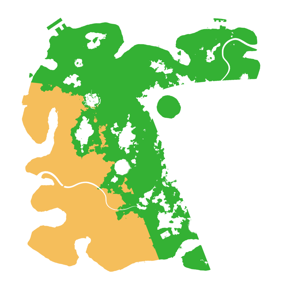 Biome Rust Map: Procedural Map, Size: 3500, Seed: 480601480