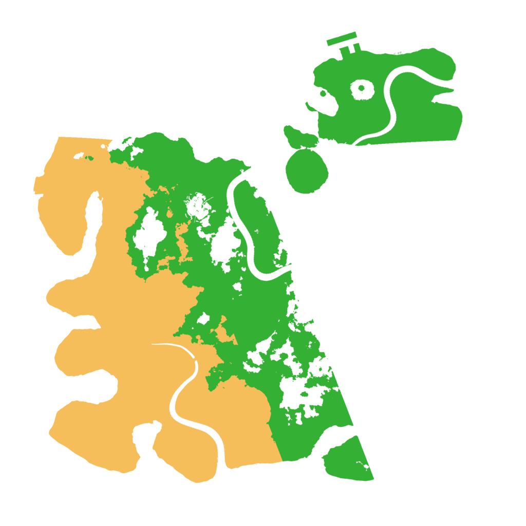 Biome Rust Map: Procedural Map, Size: 3500, Seed: 480601480