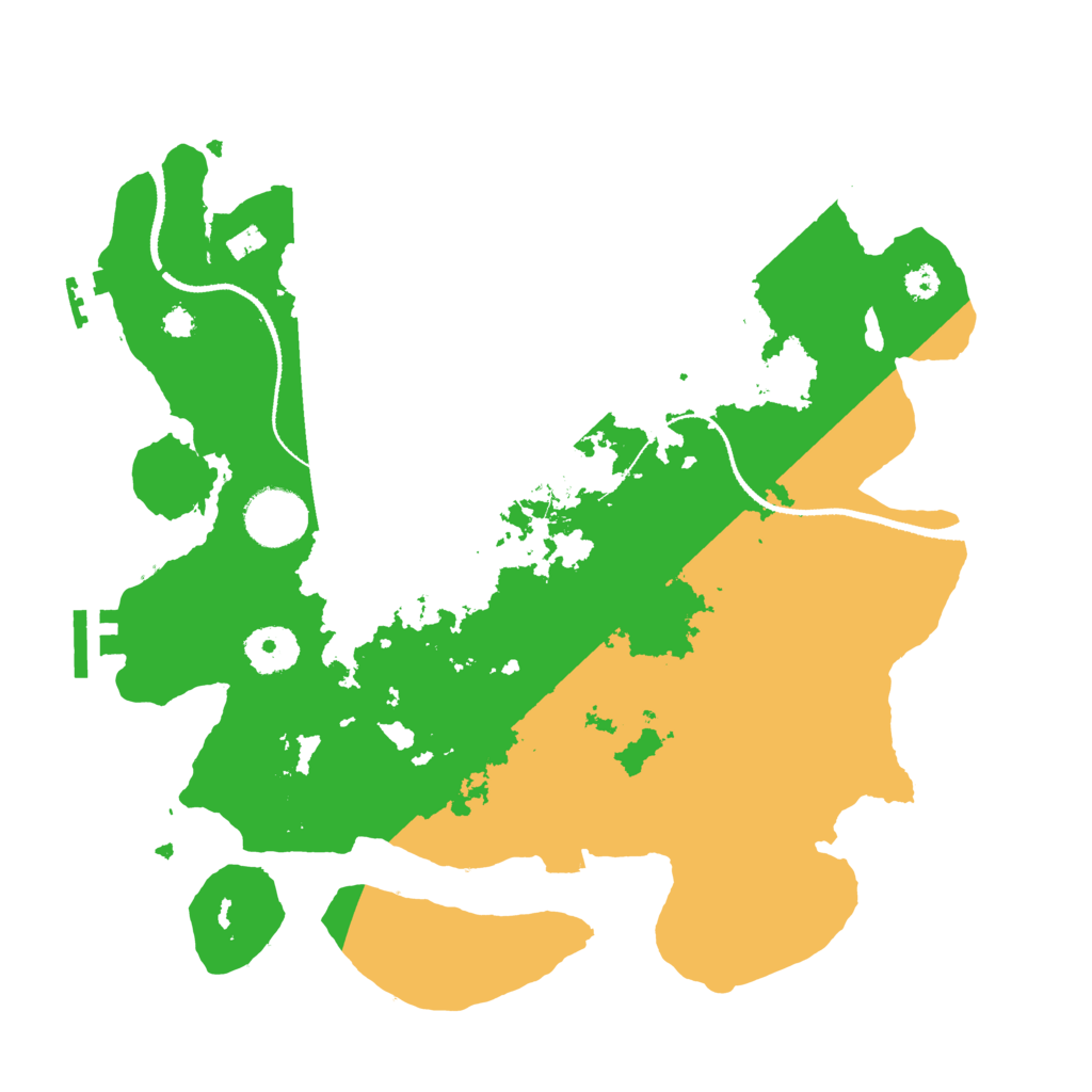 Biome Rust Map: Procedural Map, Size: 3250, Seed: 91224