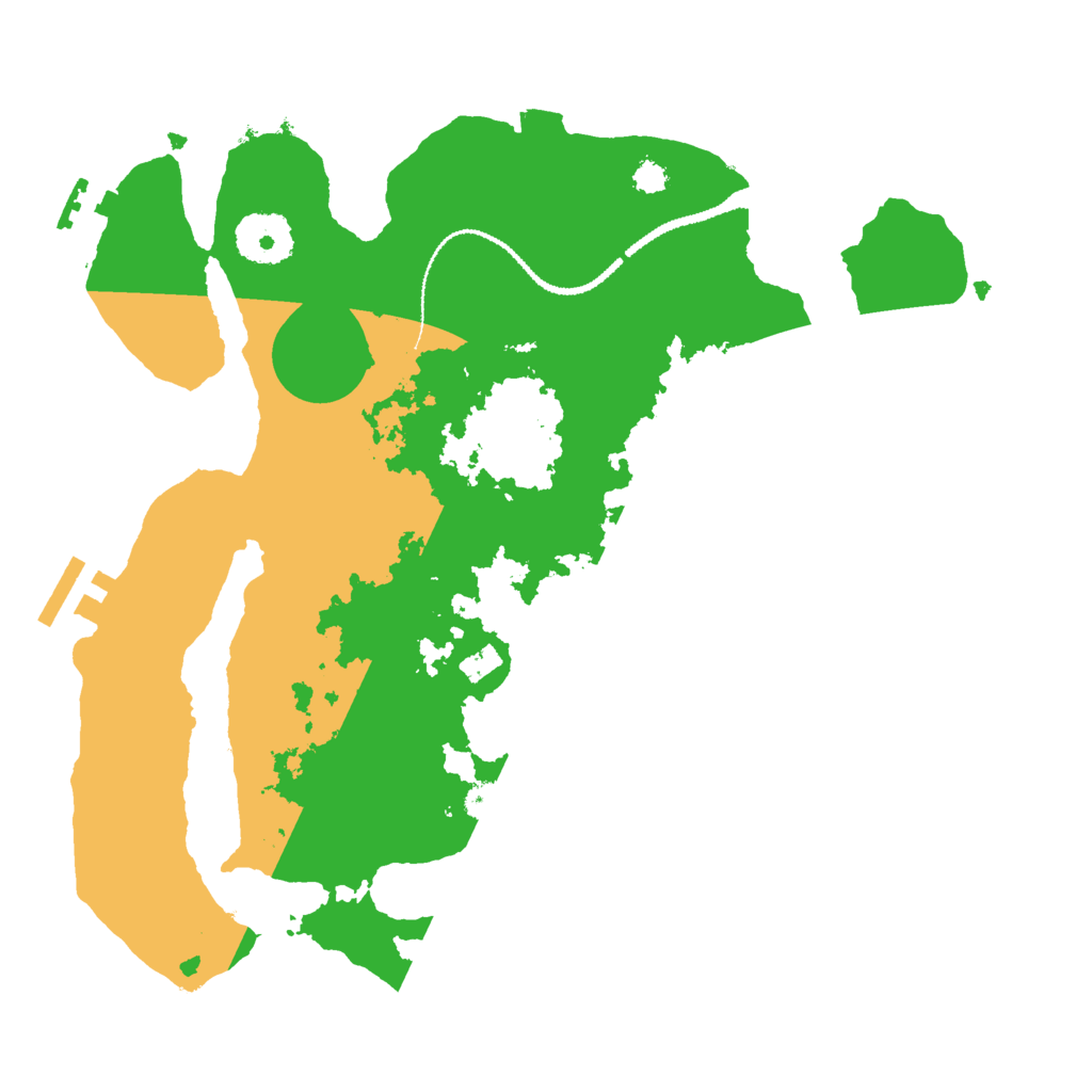 Biome Rust Map: Procedural Map, Size: 3000, Seed: 48912564