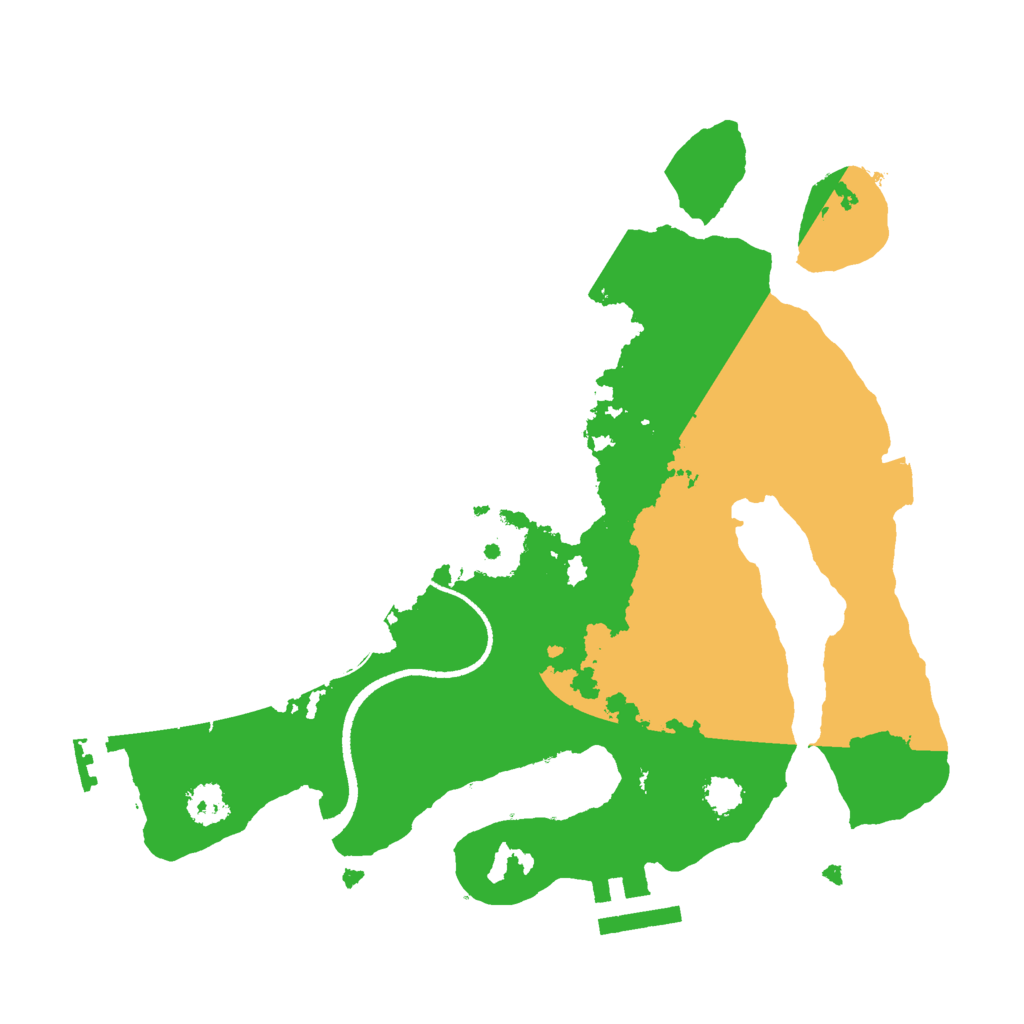 Biome Rust Map: Procedural Map, Size: 2500, Seed: 228518501