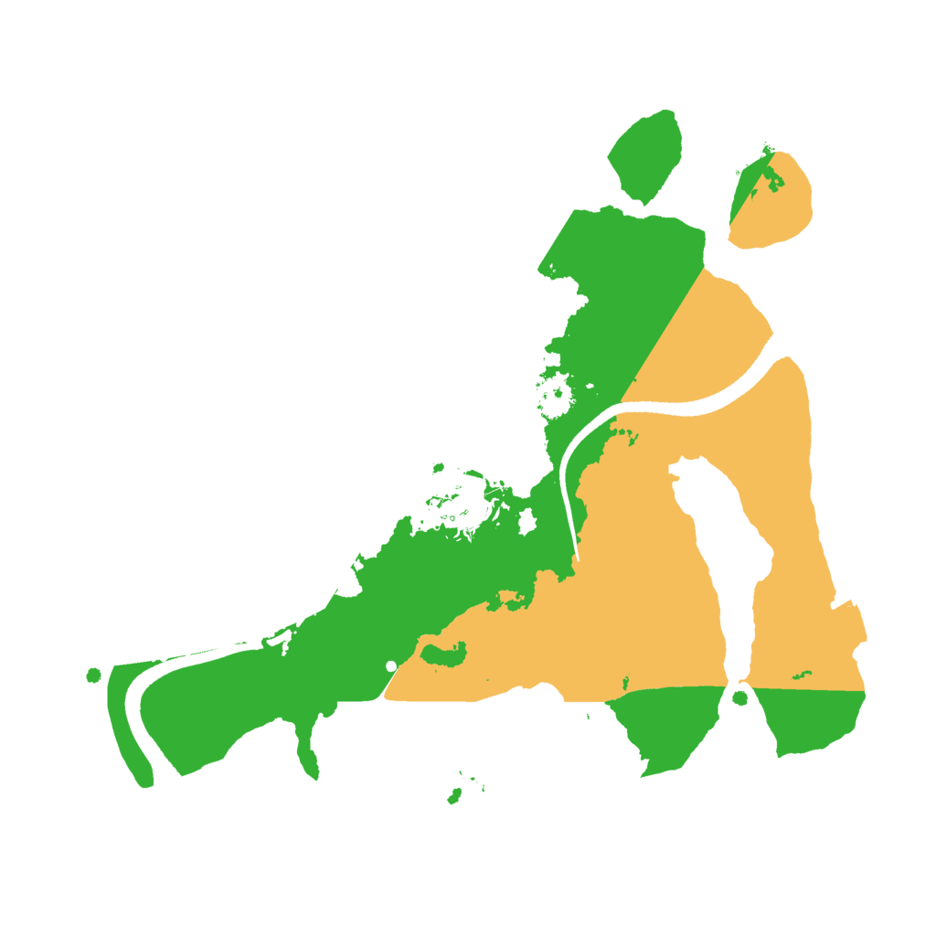 Biome Rust Map: Procedural Map, Size: 2500, Seed: 228518501