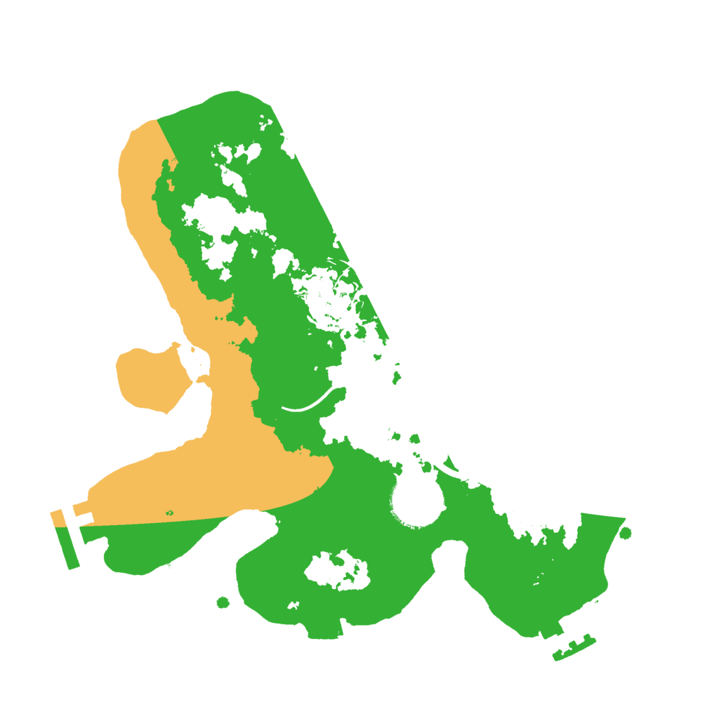 Biome Rust Map: Procedural Map, Size: 2400, Seed: 75891