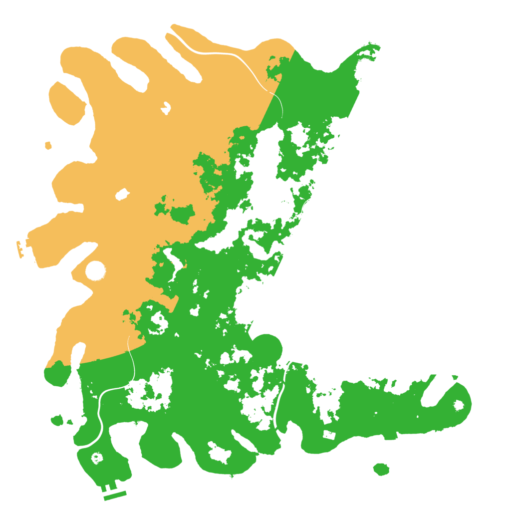 Biome Rust Map: Procedural Map, Size: 4500, Seed: 435942744