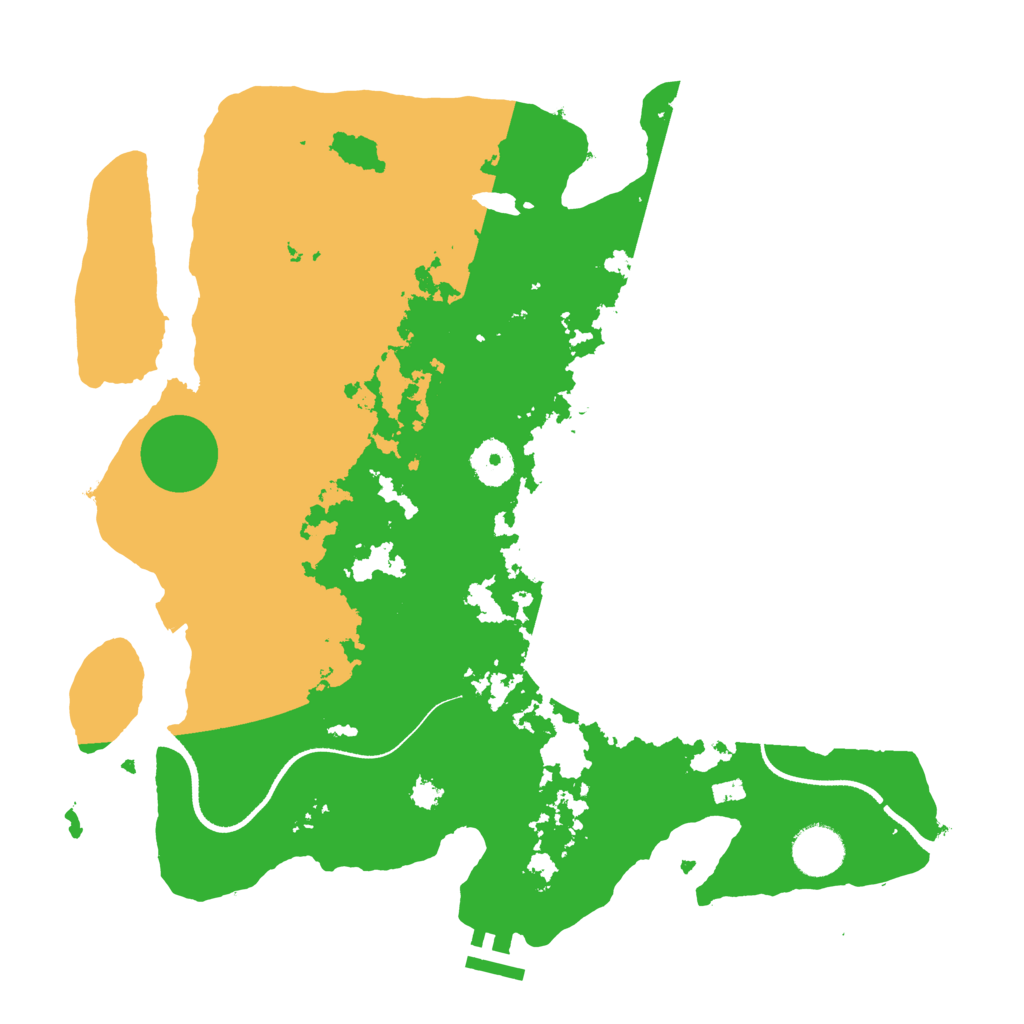 Biome Rust Map: Procedural Map, Size: 3500, Seed: 1591480578