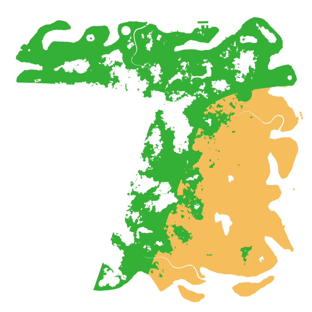 Biome Rust Map: Procedural Map, Size: 6000, Seed: 2007804407