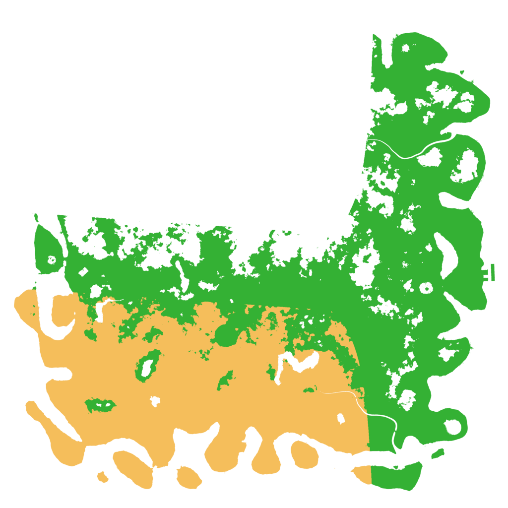 Biome Rust Map: Procedural Map, Size: 6000, Seed: 935608939
