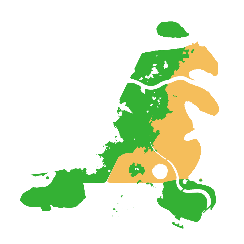 Biome Rust Map: Procedural Map, Size: 3000, Seed: 2144545564